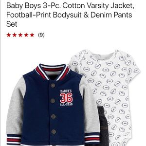 CARTER’S Baby Boys 3-pc Varsity Size 18 mos NWT
